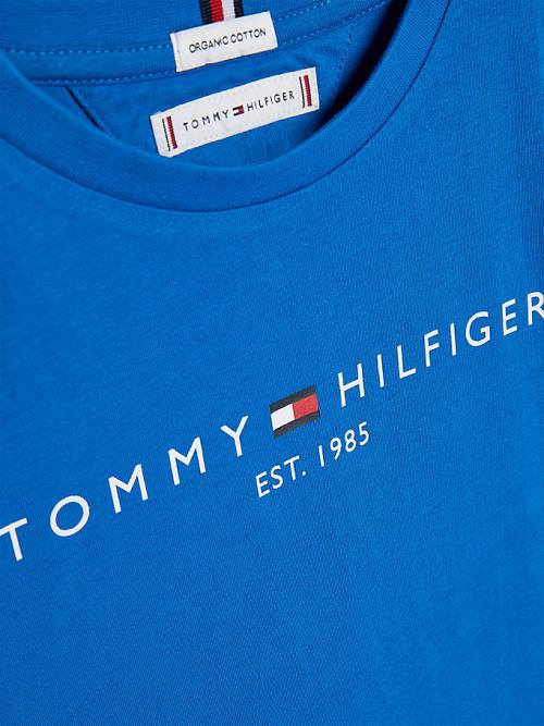 Tommy Hilfiger Essential Organic Cotton Fantje Majice Modra | TH890QVH