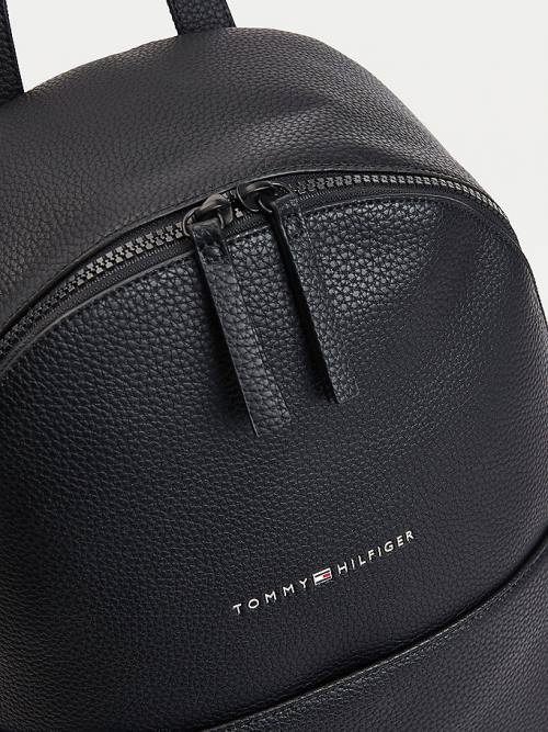 Tommy Hilfiger Essential Pebble Grain Backpack Moški Torbice Črna | TH469LNO