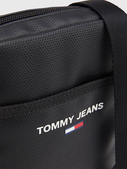 Tommy Hilfiger Essential Perforated Reporter Moški Torbice Črna | TH073BGL