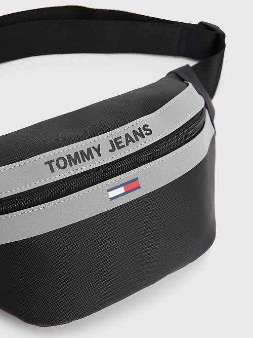 Tommy Hilfiger Essential Reflective Bum Moški Torbice Črna | TH162IMA