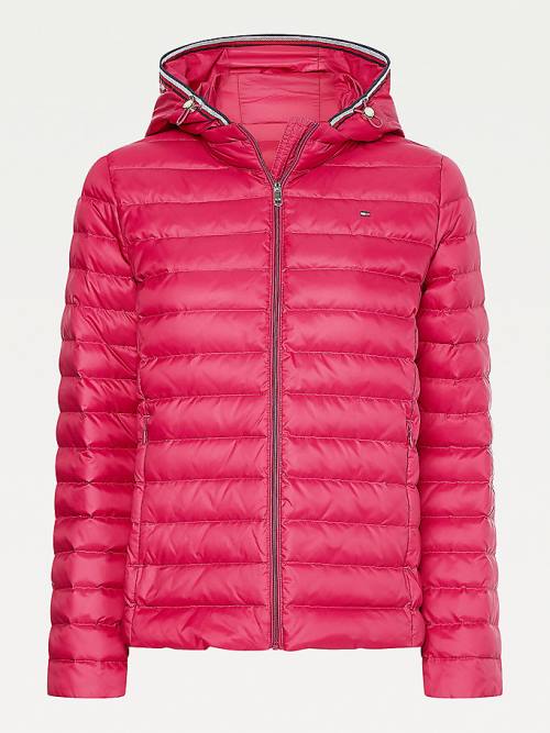 Tommy Hilfiger Essential Removable Hood Down Ženske Jakne Rdeča | TH539HYR