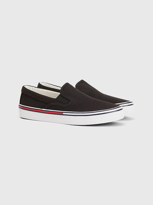 Tommy Hilfiger Essential Slip On Ženske Superge Črna | TH835MOX