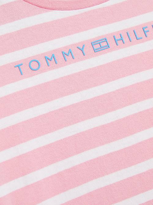 Tommy Hilfiger Essential Stripe Dekleta Majice Roza | TH097HEN