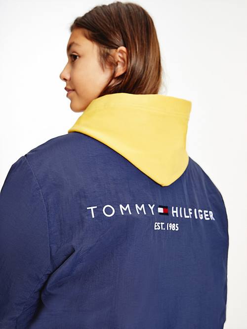 Tommy Hilfiger Exclusive Reversible Down Fantje Jakne Modra | TH586IZT