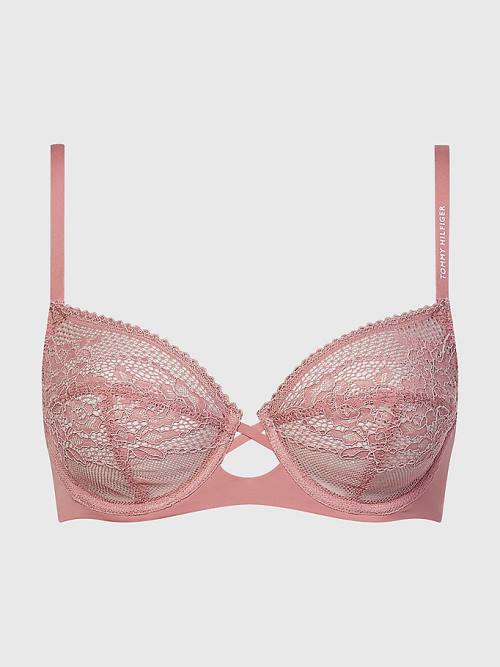 Tommy Hilfiger Floral Lace Unlined Bra Ženske Spodnje Perilo Oranžna | TH307DSO