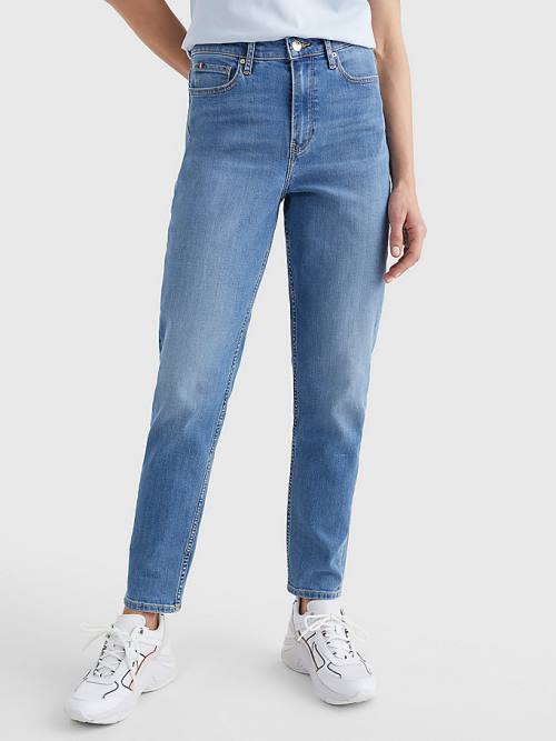 Tommy Hilfiger Gramercy Mom High Rise Tapered Ženske Kavbojke Denim | TH793ECN