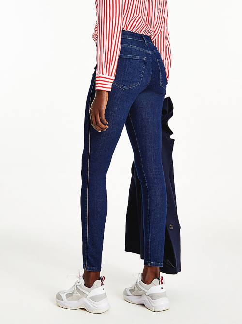 Tommy Hilfiger Harlem High Rise Super Skinny Ženske Kavbojke Denim | TH341LWP