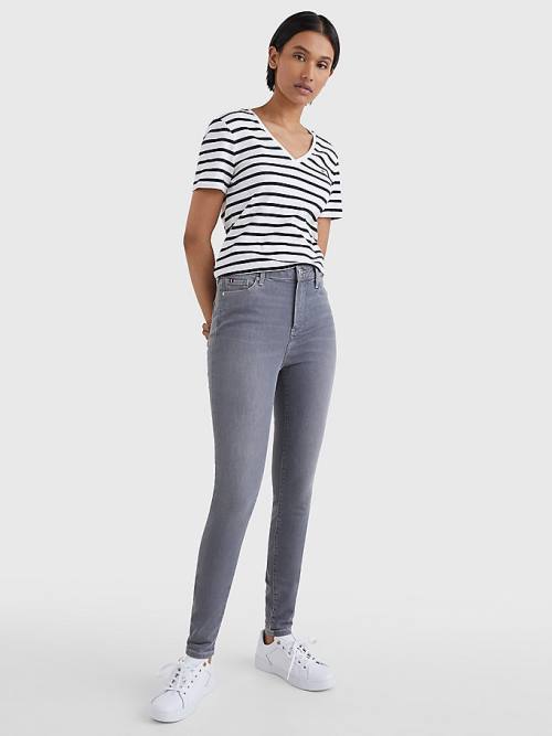 Tommy Hilfiger Harlem High Rise Super Skinny Ženske Kavbojke Denim | TH416WDR