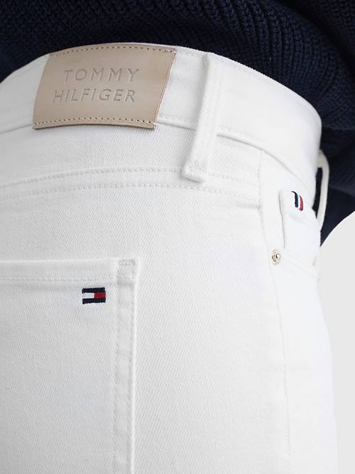 Tommy Hilfiger Harlem High Rise Super Skinny Ženske Kavbojke Bela | TH703QLD