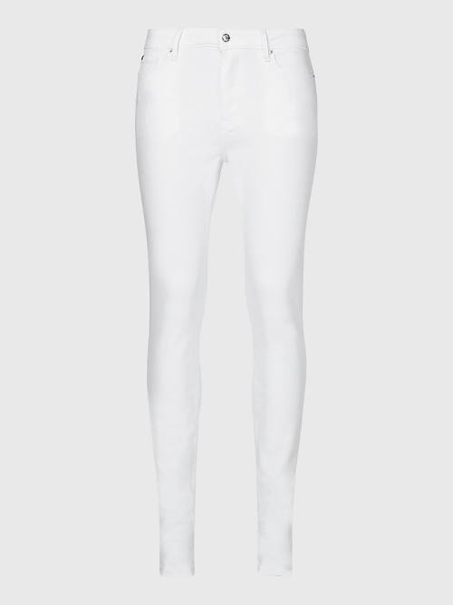 Tommy Hilfiger Harlem High Rise Super Skinny Ženske Kavbojke Bela | TH703QLD