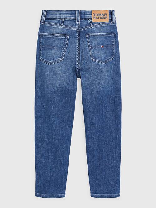 Tommy Hilfiger High Rise Tapered Dekleta Kavbojke Denim | TH638ZXF