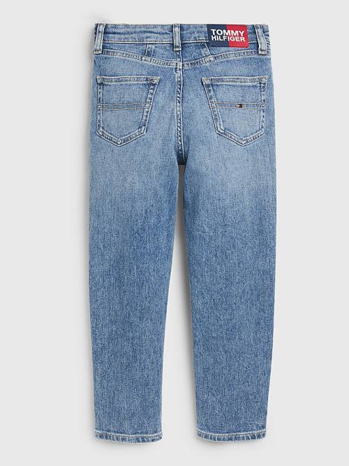 Tommy Hilfiger High Rise Tapered Dekleta Kavbojke Denim | TH710NOR