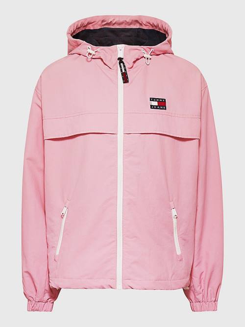 Tommy Hilfiger Hooded Chicago Windbreaker Ženske Jakne Roza | TH415LEF