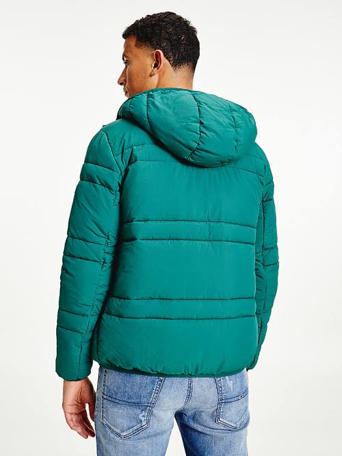 Tommy Hilfiger Hooded Quilted Puffer Moški Jakne Zelena | TH961PHL