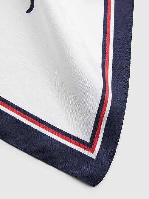 Tommy Hilfiger Iconic Silk Bandana Ženske Šal Bela | TH930GAR