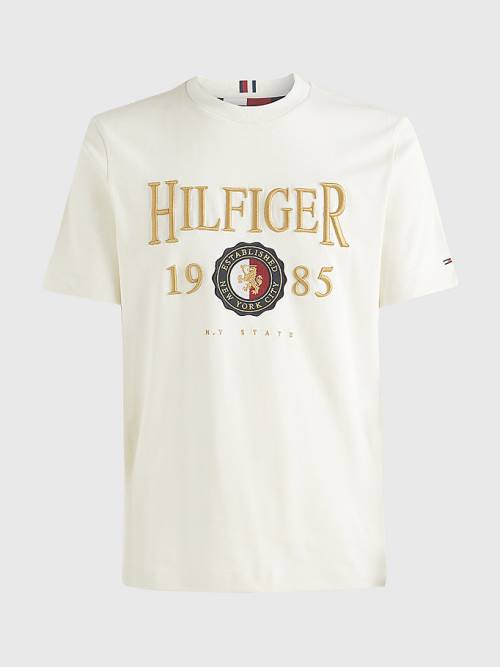 Tommy Hilfiger Icons Relaxed Fit Moški Majice Bela | TH251YRL