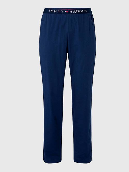 Tommy Hilfiger Jersey Loungewear Pants Moški Pižama Modra | TH198TWH