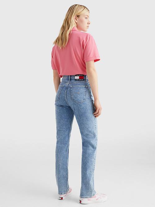 Tommy Hilfiger Julie Ultra High Rise Straight Ženske Kavbojke Denim | TH427NYJ