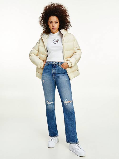 Tommy Hilfiger Julie Ultra High Rise Straight Distressed Ženske Kavbojke Denim | TH651EZJ