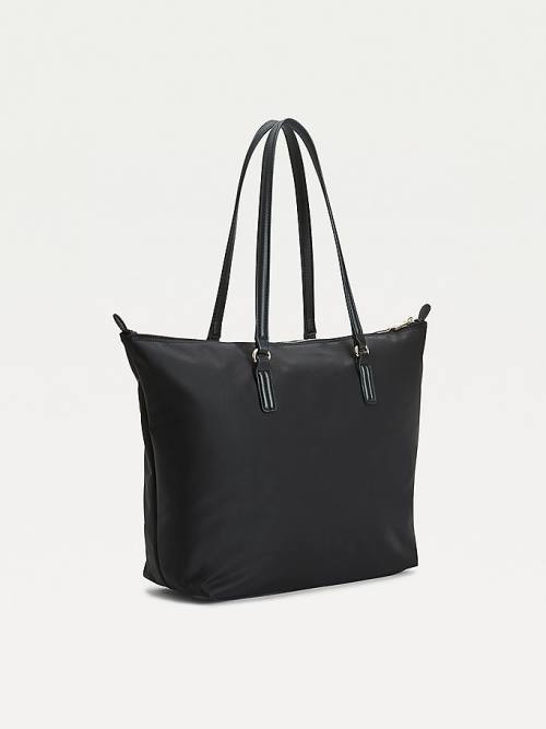 Tommy Hilfiger Large Recycled Tote Ženske Torbice Črna | TH321TIG