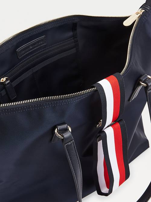 Tommy Hilfiger Large Recycled Tote Ženske Torbice Modra | TH487KYC