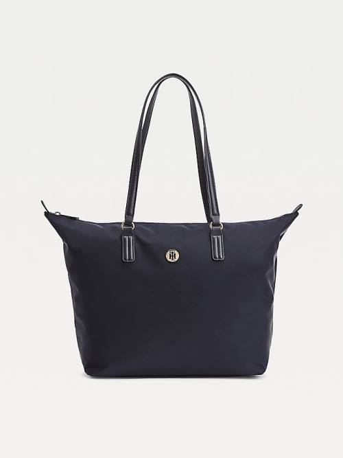 Tommy Hilfiger Large Recycled Tote Ženske Torbice Modra | TH487KYC