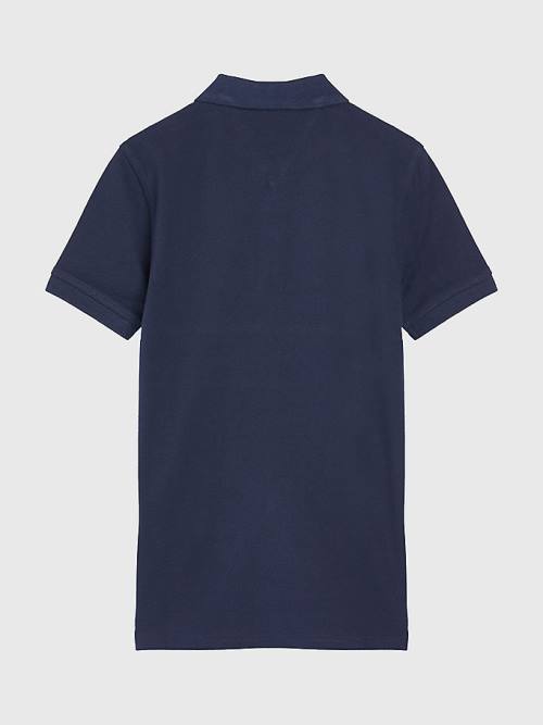 Tommy Hilfiger Logo Colour-Blocked Polo Fantje Majice Siva | TH306LCS