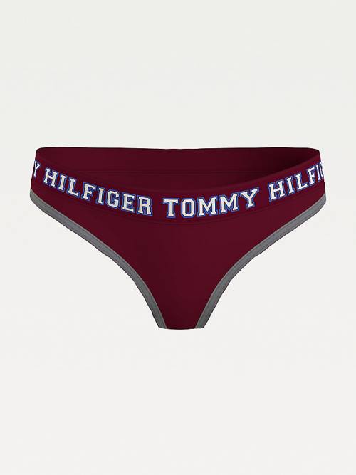 Tommy Hilfiger Logo Contrast Trim Briefs Ženske Spodnje Perilo Vijolična | TH410HTX