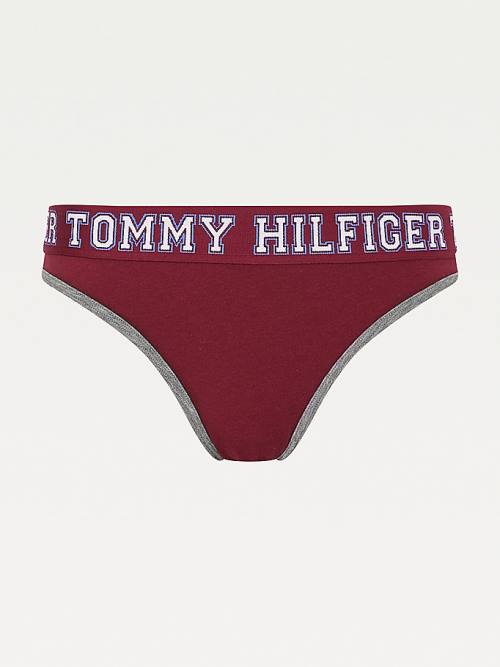 Tommy Hilfiger Logo Contrast Trim Briefs Ženske Spodnje Perilo Vijolična | TH410HTX