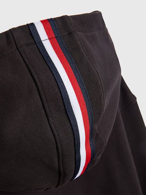 Tommy Hilfiger Logo Embroidery Dekleta Pulover s kapuco Črna | TH308SBV