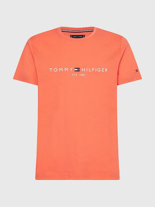 Tommy Hilfiger Logo Moški Majice Rdeča | TH015EKM