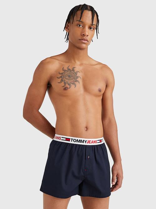 Tommy Hilfiger Logo Waistband Boxer Shorts Moški Spodnje Perilo Modra | TH051JMC