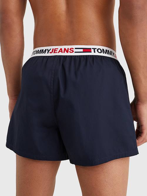 Tommy Hilfiger Logo Waistband Boxer Shorts Moški Spodnje Perilo Modra | TH051JMC