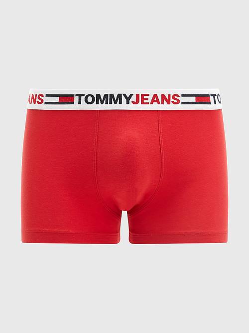 Tommy Hilfiger Logo Waistband Trunks Moški Spodnje Perilo Rdeča | TH264LZF