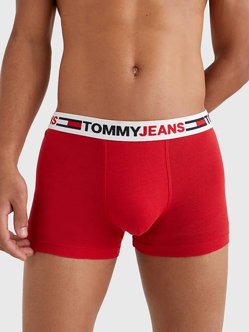 Tommy Hilfiger Logo Waistband Trunks Moški Spodnje Perilo Rdeča | TH264LZF