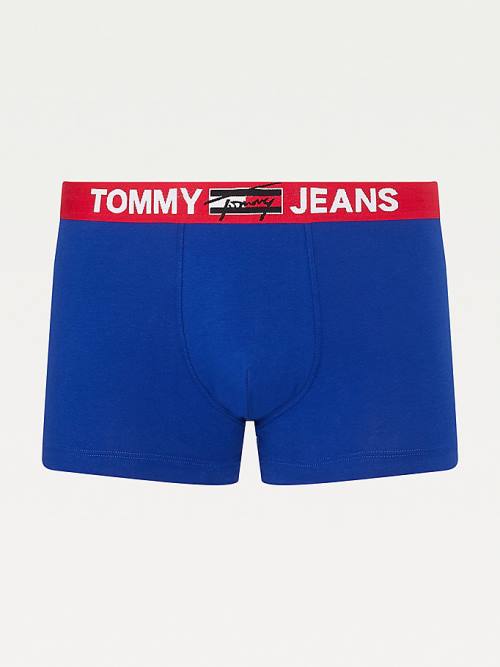 Tommy Hilfiger Logo Waistband Trunks Moški Spodnje Perilo Modra | TH785UPS