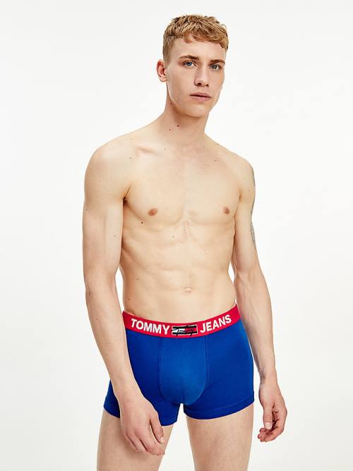 Tommy Hilfiger Logo Waistband Trunks Moški Spodnje Perilo Modra | TH785UPS