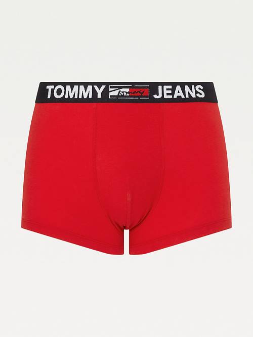 Tommy Hilfiger Logo Waistband Trunks Moški Spodnje Perilo Rdeča | TH975ILW