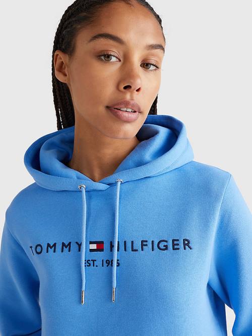 Tommy Hilfiger Logo Ženske Obleke Modra | TH521JTK