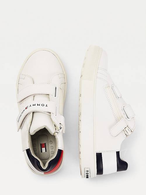 Tommy Hilfiger Low-Top Fantje Superge Bela | TH460WUZ