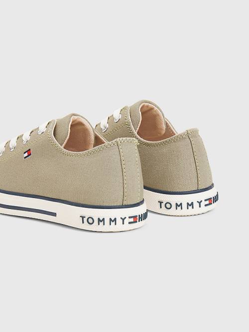 Tommy Hilfiger Low-Top Fantje Superge Zelena | TH847CID