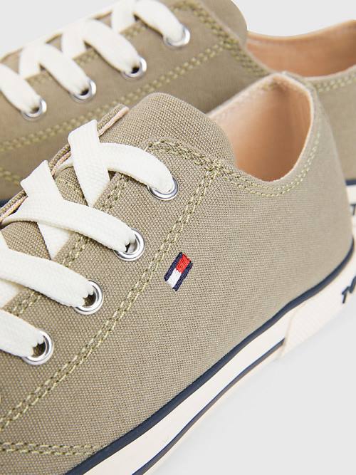 Tommy Hilfiger Low-Top Fantje Superge Zelena | TH847CID