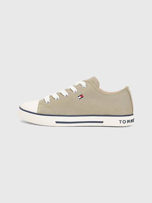 Tommy Hilfiger Low-Top Fantje Superge Zelena | TH847CID