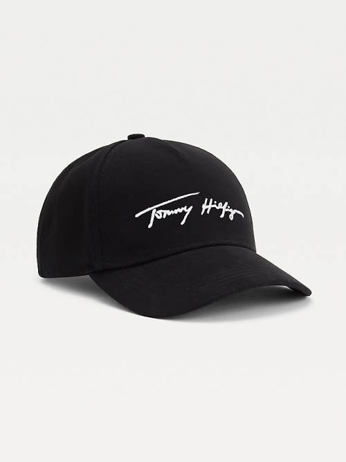 Tommy Hilfiger Lux Studded Organic Cotton Cap Ženske Kapa Črna | TH719KJX