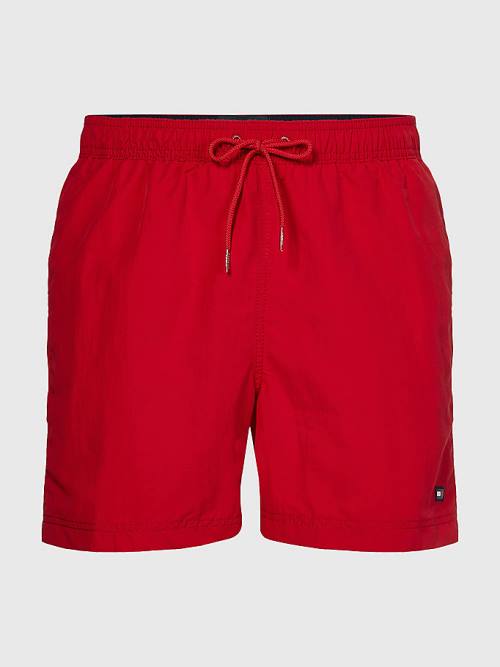 Tommy Hilfiger Mid Length Drawstring Shorts Moški Kopalke Rdeča | TH635GIO