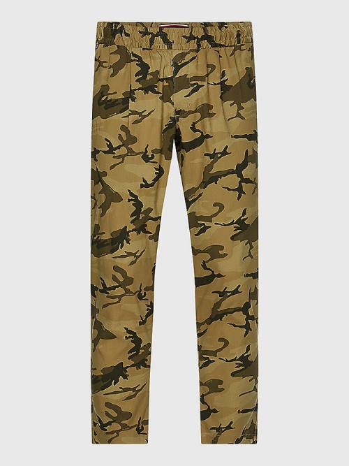 Tommy Hilfiger Modern Camo Tapered Fit Moški Hlače Kaki | TH673SZE