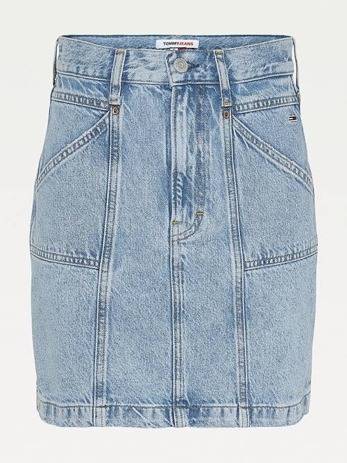 Tommy Hilfiger Mom Fit Denim Mini Ženske Krilo Denim | TH874SVB