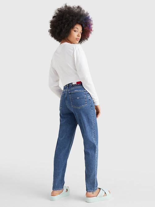 Tommy Hilfiger Mom Ultra High Rise Tapered Ženske Kavbojke Denim | TH189ZVO