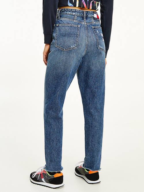 Tommy Hilfiger Mom Ultra High Rise Tapered Hemp Ženske Kavbojke Denim | TH589PGF