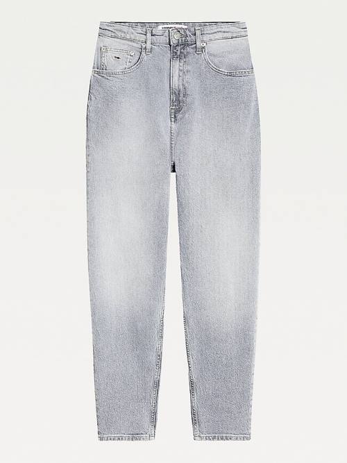 Tommy Hilfiger Mom Ultra High Rise Tapered Faded Ženske Kavbojke Denim | TH621ARQ